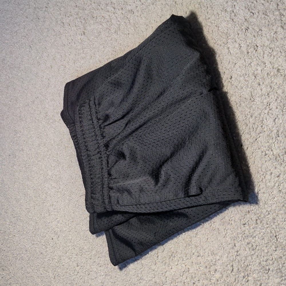 Black Athletic Works Stretchy Exercise Shorts